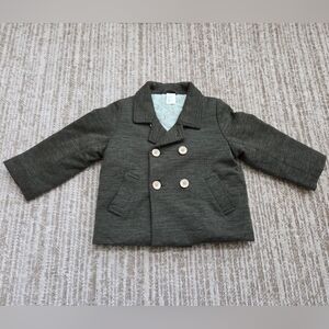 H&M Boys Dark Green Coat